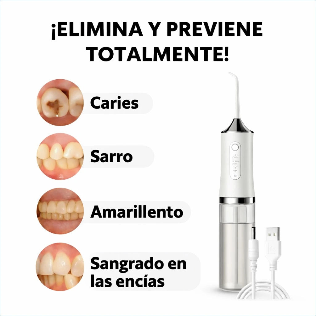 ¡Sonrisa de Cine en 2 Semanas! Irrigador Dental Pro.