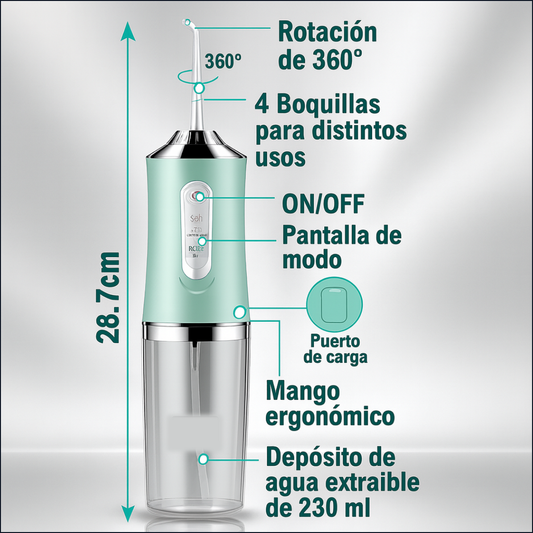 IRRIGADOR DENTAL PRO. ⭐️⭐️⭐️⭐️⭐️ (+2.000)