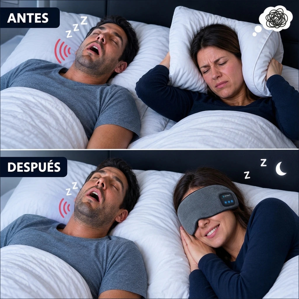 ¡Duerme tranquil@, Duerme mejor! Relax Bluetooth Sleep Mask.