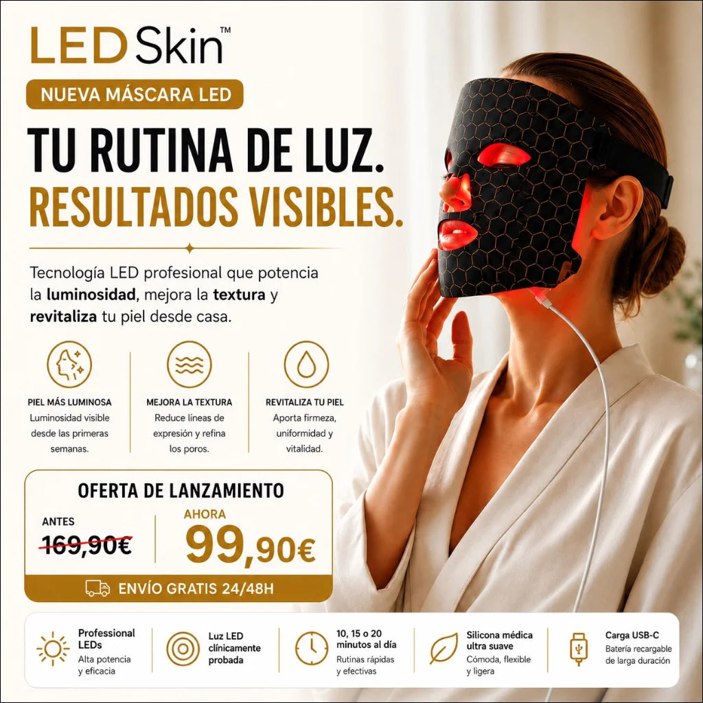 Tecnología LED para una Piel Perfecta. LedSkin Mask.