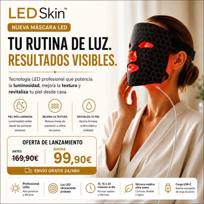 Tecnología LED para una Piel Perfecta. LedSkin Mask.