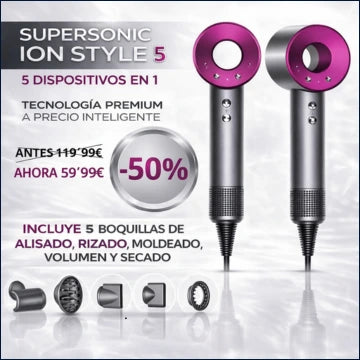 ¡Peinado Premium en Casa! Supersonic Ion Style 5.