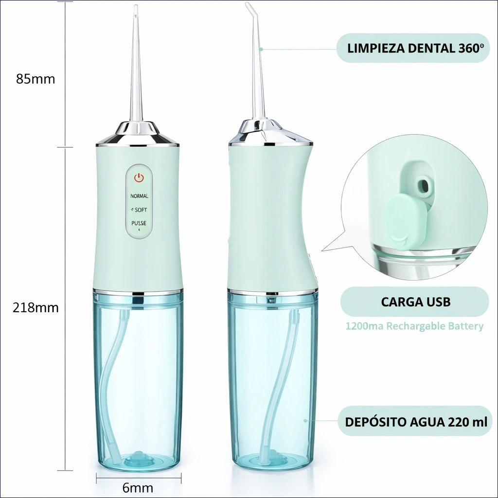¡Sonrisa de Cine en 2 Semanas! Irrigador Dental Pro.