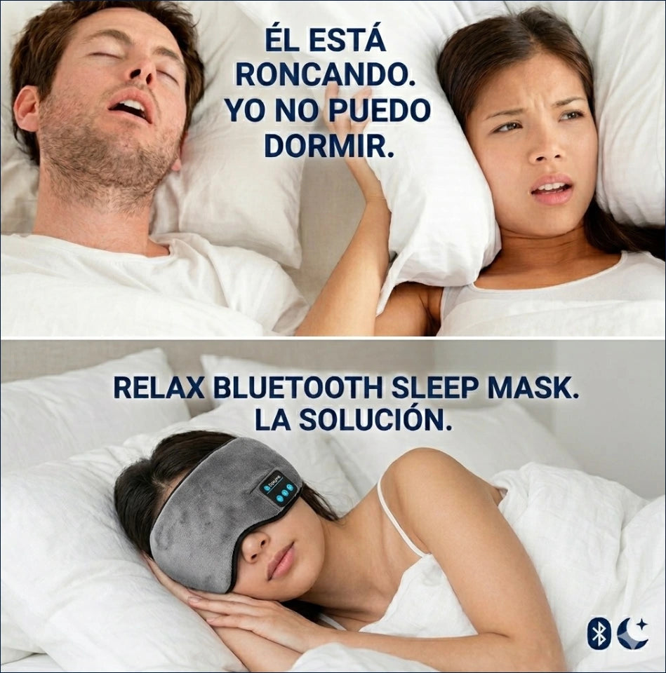 ¡Duerme tranquil@, Duerme mejor! Relax Bluetooth Sleep Mask.