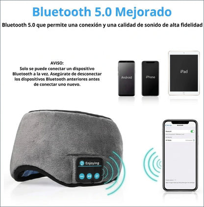 ¡Duerme tranquil@, Duerme mejor! Relax Bluetooth Sleep Mask.
