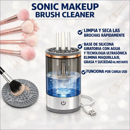 ¡Gana Tiempo, Ahorro e Higiene! Sonic Makeup Brush Cleaner.