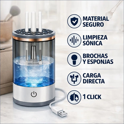 ¡Gana Tiempo, Ahorro e Higiene! Sonic Makeup Brush Cleaner.
