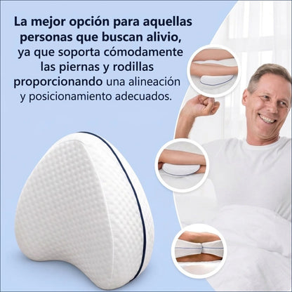 ¡Duerme bien, Vive mejor! Almohada Ergonómica para Piernas y Rodillas.