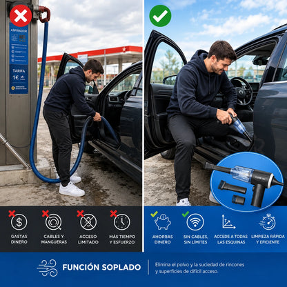 ¡Ahorra Tiempo y Dinero! Aspirador de Mano con Función Soplado.