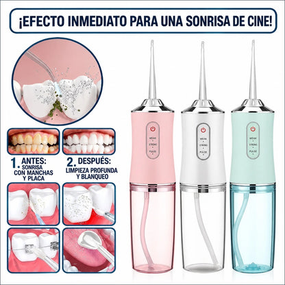 ¡Sonrisa de Cine en 2 Semanas! Irrigador Dental Pro.