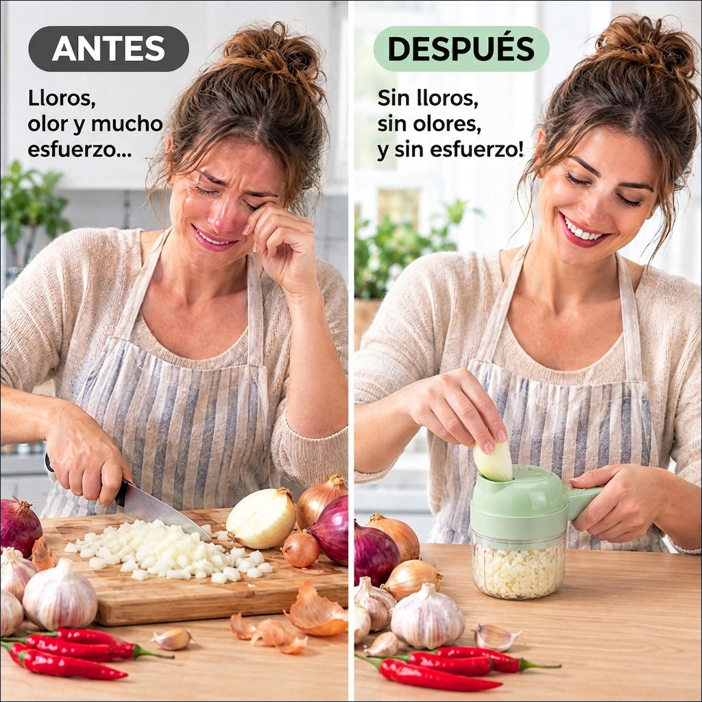 ¡Ahorra Tiempo y Limpieza en la Cocina! Mini Picador Power4.