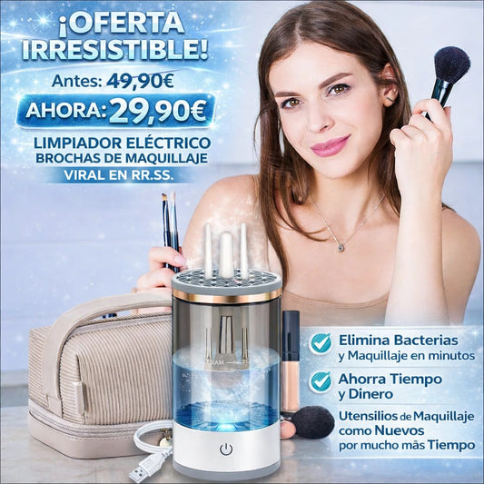 ¡Gana Tiempo, Ahorro e Higiene! Limpiador Brochas de Maquillaje.
