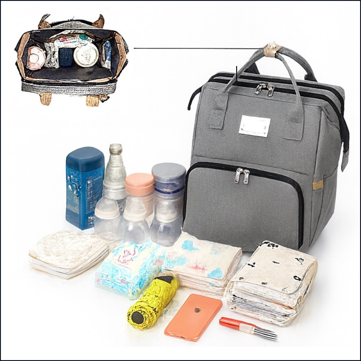 MOCHILA CUNA EXTENSIBLE Y PLEGABLE. ⭐️⭐️⭐️⭐️⭐️ (+3.000)