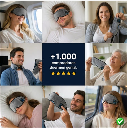 ¡Duerme tranquil@, Duerme mejor! Relax Bluetooth Sleep Mask.