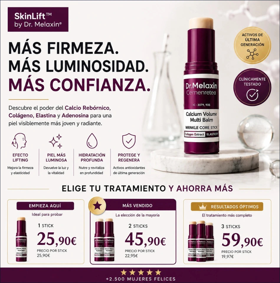 ¡Ciencia y Tecnología se dan la Mano! SkinLift™ Calcium Balm by Dr. Melaxin®