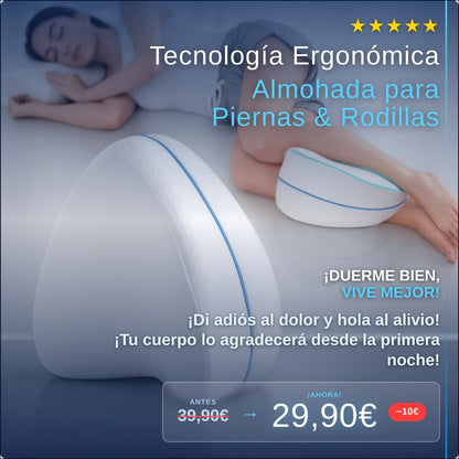 ¡Almohada Ergonómica para Piernas y Rodillas!